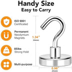 MIKEDE Magnetic Hooks 85Lbs+ Heavy Duty Magnet Hook for Cruise Cabins - Image 4