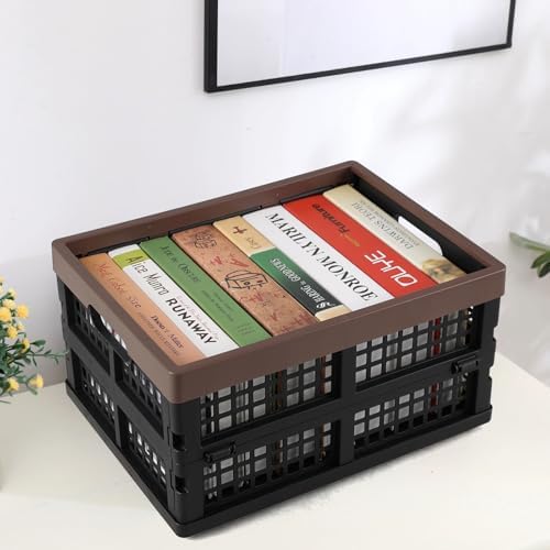 Collapsible Storage Crates, 15 L Plastic Foldable Bins, Set of 3 - Image 4