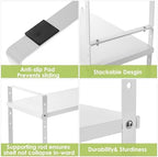 Across-Star Expandable Cabinet Shelf Organizer Rack, Stackable Kitchen Counter Storage Shelves Stand, Adjustable Height Pantry Shelf Spice Rack - Image 6