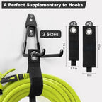 LANDNEOO Garage Hooks, 20-Pack Steel Garage Accessories for Organization and Storage, Heavy Wall Mount Duty Hooks with Anti-Slip Coating for Hanging Ladder, Bike, Power Tools and More Tools, Black - Image 3
