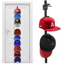Hat Organizer for Baseball Caps, Over the Door Hat Rack with 10 Display Hooks and Hanger, 2-Way Hanging Hat Storage and Hat Holder for Bedroom, Entryway or Garage Doors – 1 Pack by Unknown