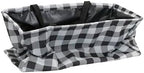 Household Essentials Black and White Plaid Krush Container All-Purpose Utility Tote - Image 6