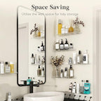 Lifewit Acrylic Floating Shelves for Bathroom 14" Clear, 2 Pack - Image 5