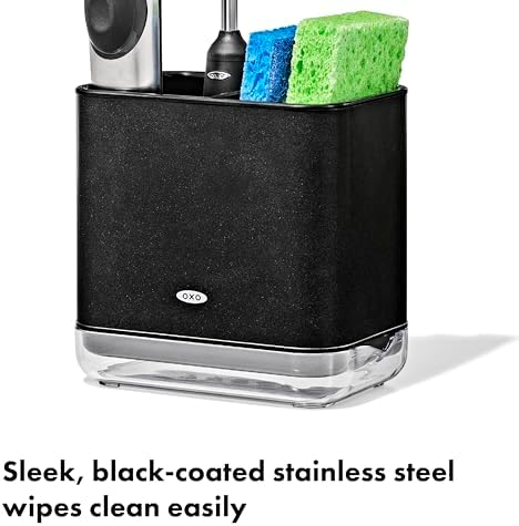 OXO Good Grips Sinkware Caddy - Matte Black - Image 6