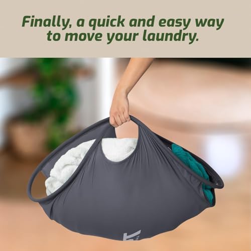 Laundry Turtle Collapsible Laundry Basket for Washer & Dryer (Grey, Small) - Image 3