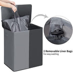 WOWLIVE Double Laundry Hamper with Lid, 154L Large Laundry Basket Organizer - Image 4