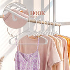 Plastic Hangers 20 Pack White - Clothes Hangers - Makes The Perfect Coat Hanger and General Space Saving Hangers for Closet and New Apartment Essentials - Percheros Ganchos para Colgar Ropa Hangars - Image 5