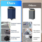 Laundry Hamper with Wheels, 75L Rolling Laundry Basket with Lid - Image 6