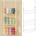 SWTYMIKI 3-Tier Water Bottle Organizer – Over the Door Stanley Cup Holder, Cup Organizer for Door or Wall Mount Option, Stanley Accessories for Pantry, Dorm, Office, RV Use, White by SwtyMiki-TidyHomeSweetLife