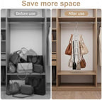 2pcs Purse Hangers for Closet with 20 Hooks Display Rack, Purse Organizer - Image 5
