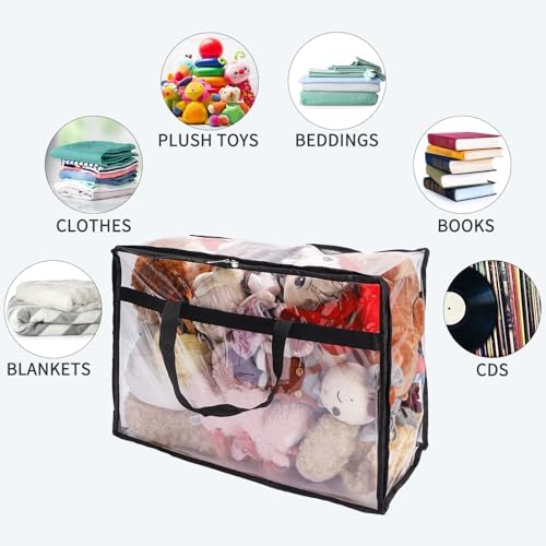 Blanket Storage Bags Extra Large 60L 4 Pack Clothes Organizer - Image 6