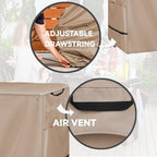 Outdoor Pizza Oven Table Cover, Heavy Duty Waterproof Cover Khaki - Image 4