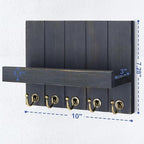 Rebee Vision Key Holder Wall Mount with Shelf for Room Decor, Royal Blue - Image 2