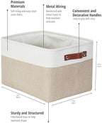 DECOMOMO Storage Bins, Large Fabric Storage Baskets for Shelves 4 Pack - Image 4