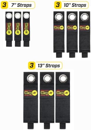 Heavy-Duty Wrap-It Storage Straps - Assorted 9-Pack - Image 3