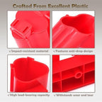Tool Holders and Battery Holder Compatible with Milwaukee M12 12V Electric Drill Tools Storage Wall Mount Red Plastic Hanger for Shelf, Work Van or Toolbox with 22 Screws - Image 6