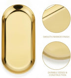 Effortless Organization Oval Tray, Stainless Steel Catchall for Keys & Jewelry, Decorative Vanity or Entryway Organizer - Image 6