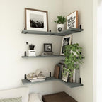 WOPITUES Floating Shelves Set of 6 for Wall Decor & Storage, Grey - Image 5