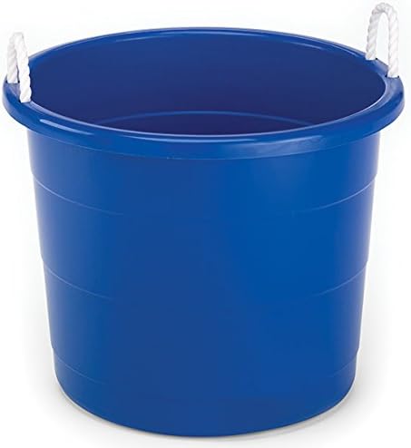 HOMZ Utility Tub, Storage Bucket with Rope Handles, 17 Gal, Blue, 2 Pack - Image 4