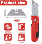 2 In 1 Folding Scraper Utility Knife, 3 Blades, Quick-Change - Image 2