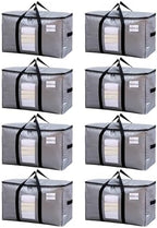 TAILI 8 Pack Silver Extra Large Moving Bags,Storage Bag with Visible Window by TAILI
