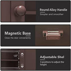 TaoHFE Brown Medicine Cabinets,Bathroom Wall Cabinet with 2 Door - Image 7