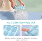 DOQAUS Ice Cube Tray with Lid and Bin,4 Pack Ice Cube Trays for Freezer - Image 5