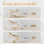 FENRUNXU Shoe Slots Organizer for Closet, Shoe Stacker Organizer Double Layer Stack Shoe Rack, Shoe Display Shelf 50% Space Saver Storage Holder for Closet, 20PACK - Image 3