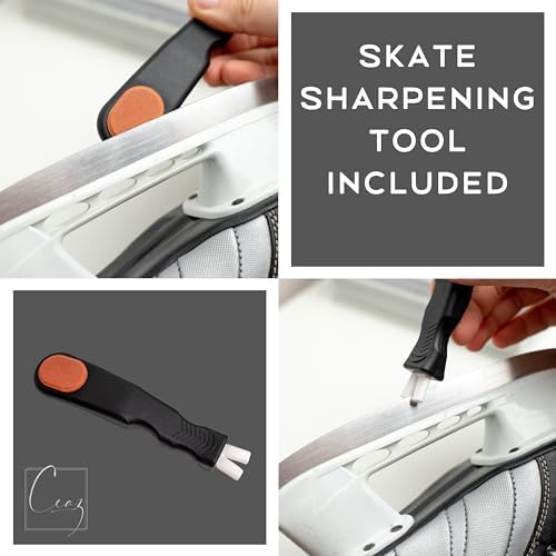 Ceaz Hockey Gear Drying Rack - Metal Tree Dryer Stand for Hockey Equipment - Organizer to Dry and Store Sports Gear - Includes Skate Sharpening Tool and 6 Hanging Clips - Image 6