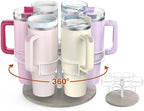Rotating Water Bottle Organizer for Stanley 40 oz, 6 Slots by Kssiaz