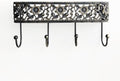 Key Holder for Wall，Vintage Metal Key and Mail Holder Wall Mount, Decorative Entryway Key Rack with Hooks for Keys, Mail, Hats, Bags by MUYUSEN