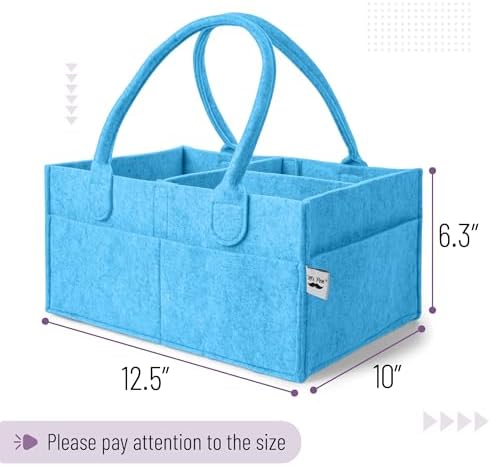 Mr. Pen- Baby Diaper Caddy Organizer, Blue - Image 2