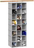 Simple Houseware 24 Section Shelves Hanging Shoes Organizer, Gray by SimpleHouseware