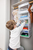 Three Sweet Peas Co Monday through Friday Hanging Weekly Clothes Organizer for Kids - Image 5