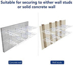FLEXIMOUNTS 4-Pack 24-inch-by-72-inch Wall Shelf Garage Storage Rack Wall Mounted Floating Shelves 2x6 ft,White, Classic Series - Image 6