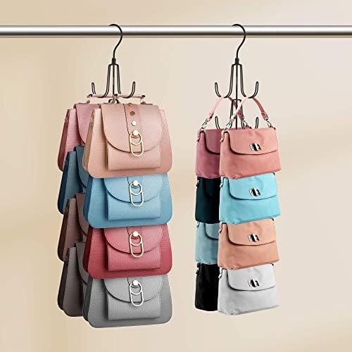 ZEDODIER 2 Pack Purse Hanger, Purse Organizer for Closet, Holds 16 Bags - Image 7