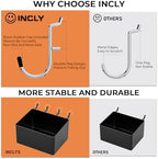 INCLY 320PCS Pegboard Accessories Organizer Kit with Peg Borad Hooks & Bins - Image 3