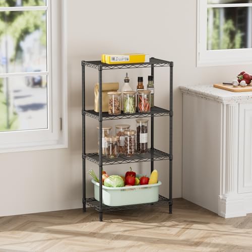 SINGAYE 4 Metal Shelves Wire Shelving Storage Shelf Adjustable Unit Pantry - Image 2