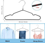 Quality Non-Slip Metal Hangers 50 Pack - Slim Space Saving for Closet - Image 3