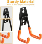 KURUI Heavy Duty Wall Hook for Hanging, 2 Pack Garage Tool Organizer Wall Mount, Metal Garage Storage Hooks for Ladder,Extension,Garden Tool, Small Utility Hook, Hose Holder for Outdoor and Indoors - Image 5