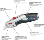BOSCH H11-14200-1 3-Piece Utility Knife Set | Folding, Snap-Off, and Retractable Knives with Robust Design, Integrated Blade Storage - Includes 7 Blades - Image 4