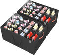 Aokeyee 2 Pack Shoe Organizer for Closet, Large Shoe Storage Box, Black by Aokeyee