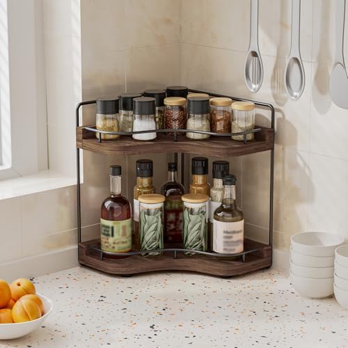2-Tier Corner Bathroom Counter Organizer, Larger Size - Image 6