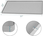 Under Sink Mat 37 x 22 for Kitchen Waterproof, Silicone Under Kitchen Bathroom Sink Liner Mat, Easy to Clean Cabinet Mat Organizers and Storage, Light Grey - Image 2