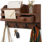 Key Shelf Mail Holder Brown by Unknown