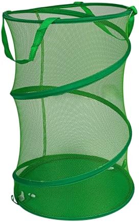 Household Essentials Pop-Up Mesh Laundry Hamper, Green by HouseholdEssentials
