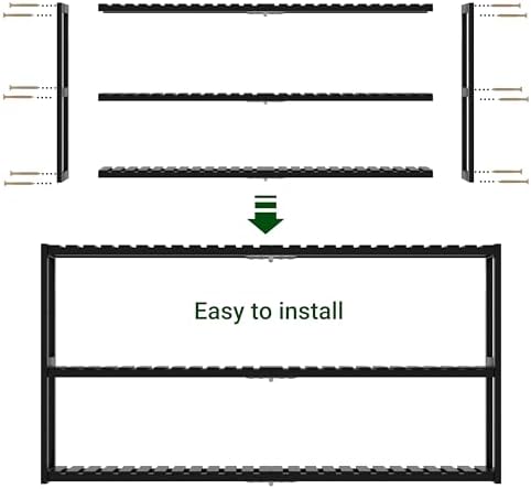 Extra Long Bathroom Organizer Storage Shelves 100% Bamboo Adjustable Height Over The Toilet Storage Floating Shelf for Wall Shower Shelf Can Placed in The Bathroom Kitchen Living Room for Multi Usage - Image 3