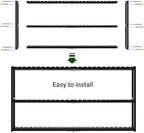 Extra Long Bathroom Organizer Storage Shelves 100% Bamboo Adjustable Height Over The Toilet Storage Floating Shelf for Wall Shower Shelf Can Placed in The Bathroom Kitchen Living Room for Multi Usage - Image 3