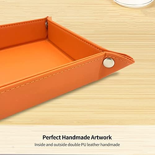 Key Dish Bowl for Entryway,Catchall Holder Bedside Table Valet Tray for Men - Image 7
