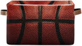 Basketball Print Rectangular Storage Basket Organizer Bin Shelf Baskets For Clothes Gifts For Home Office Dorm by Bzocm